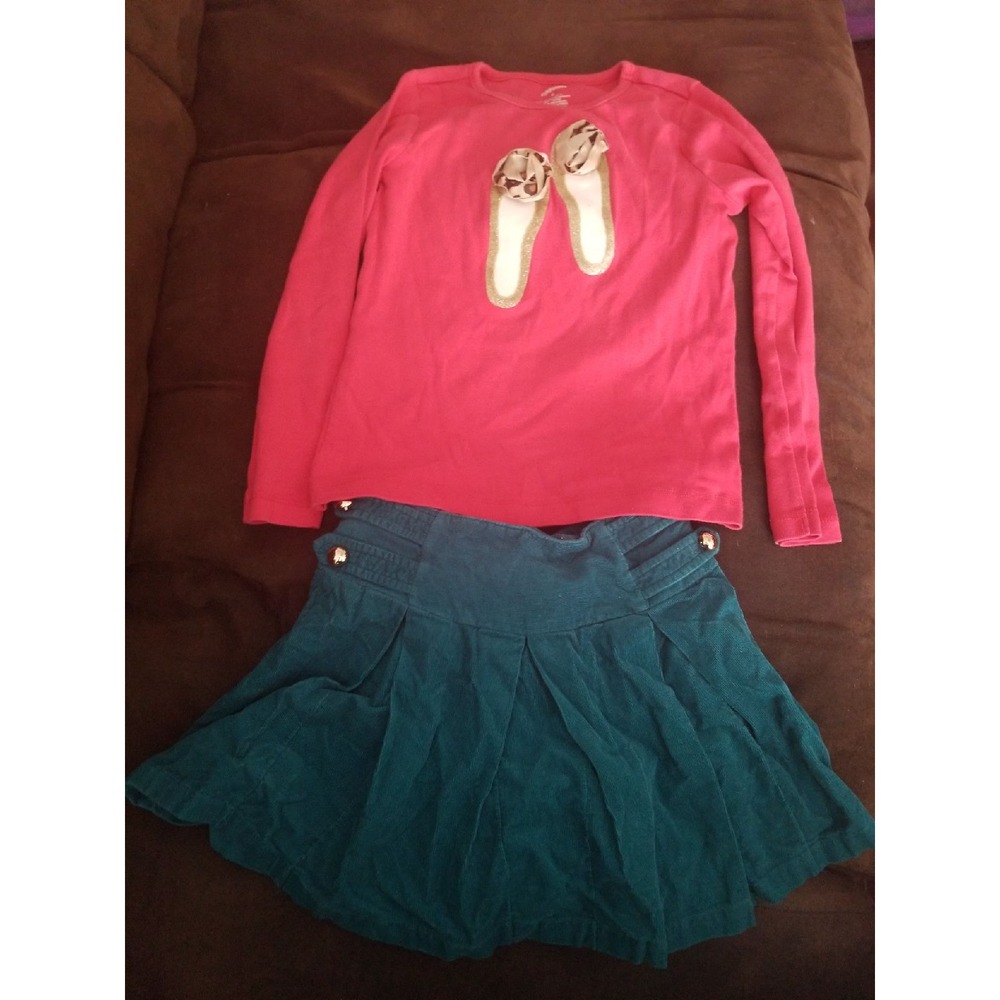 Gymboree ready dress go top skort 6